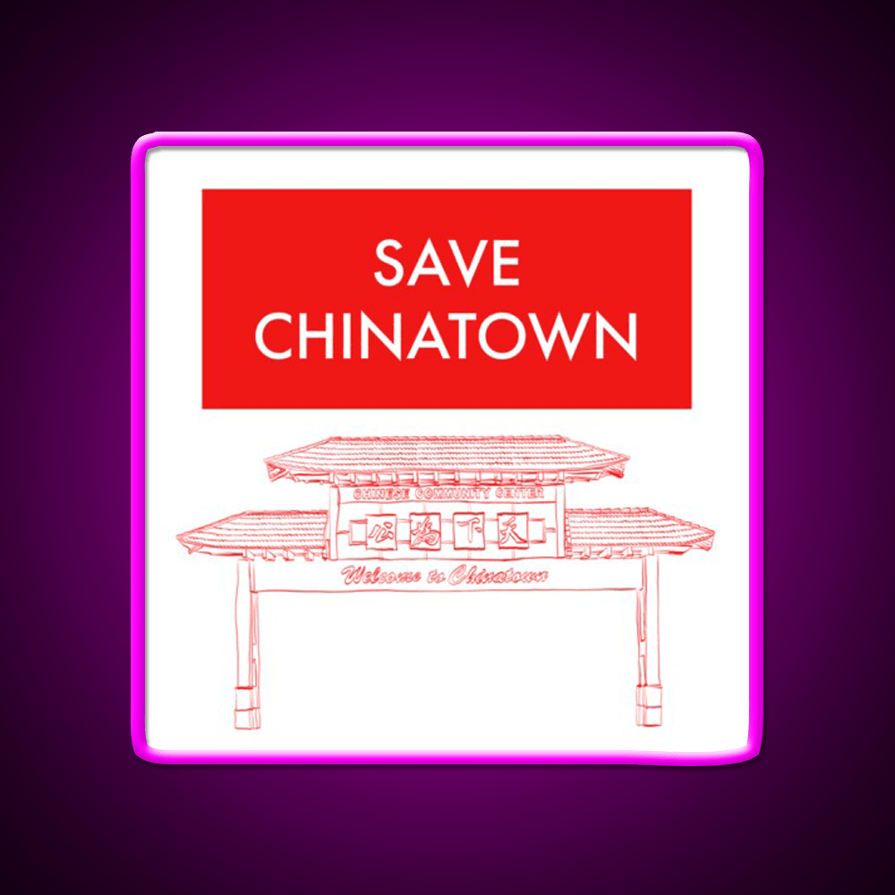 Save Chinatown Asian Cultural Led Neon Sign Rgb Color - Shineneon