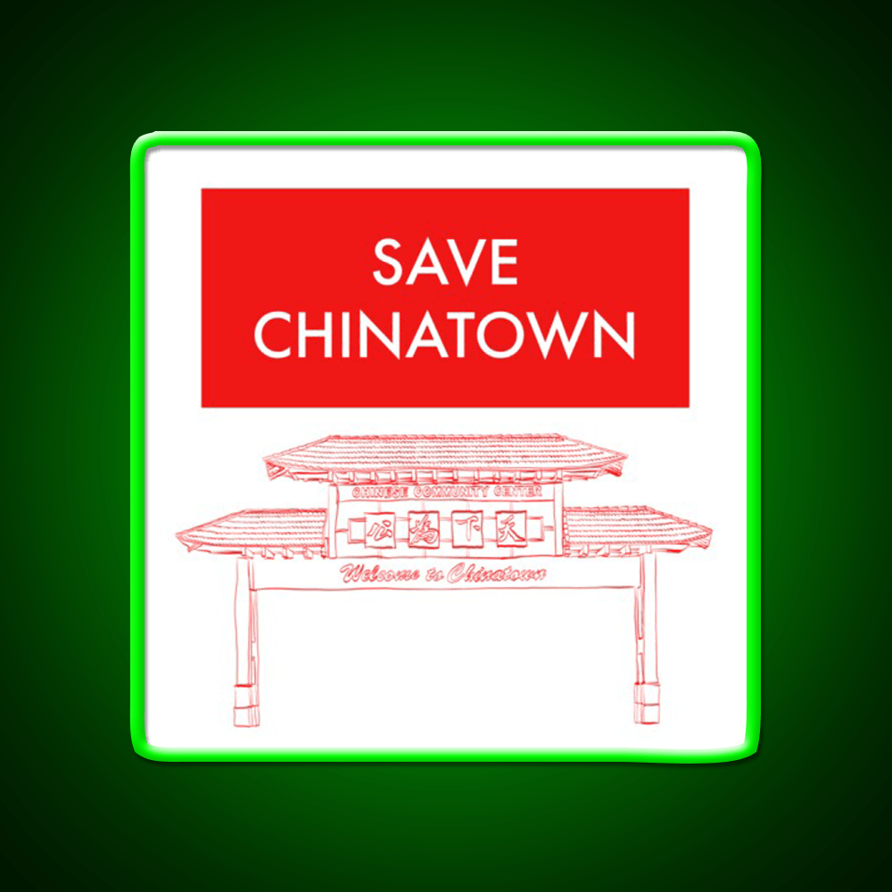 Save Chinatown Asian Cultural Led Neon Sign Rgb Color - Shineneon