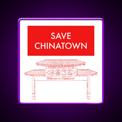 Save Chinatown Asian Cultural Led Neon Sign Rgb Color - Shineneon