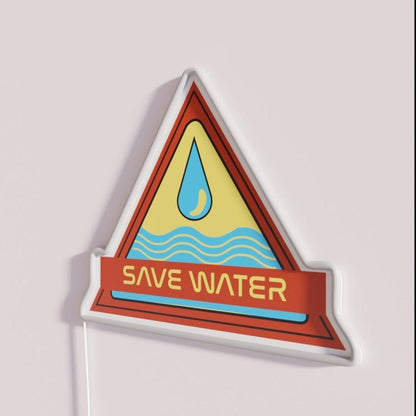 Save Water Climate Change 2023 Rgb Led Neon Sign - Shineneon