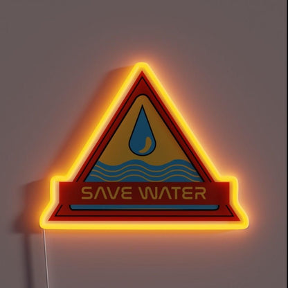 Save Water Climate Change 2023 Rgb Led Neon Sign - Shineneon