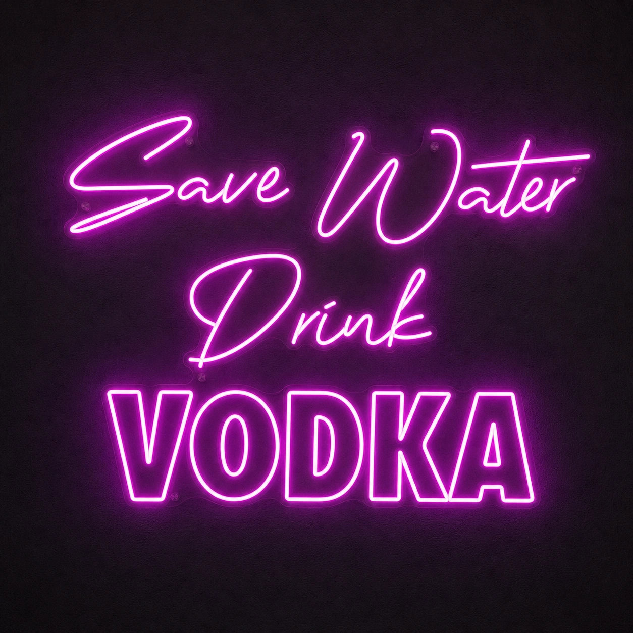 Save Water Drink Vodka LED Neon Sign Garage Man Cave Neon Sign main product image