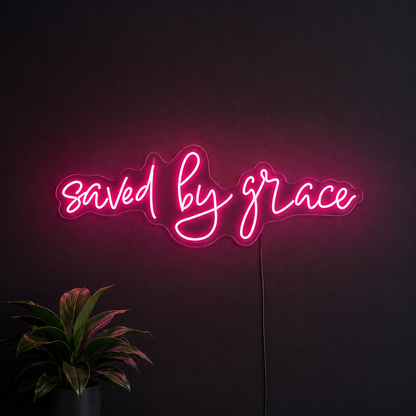 Saved By Grace LED Neon Sign - 03 Real Lifestyle Scene