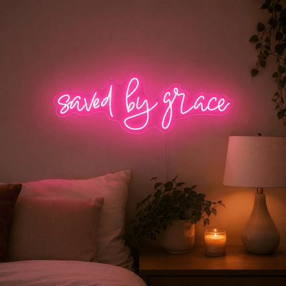 Saved By Grace LED Neon Sign - Shineneon
