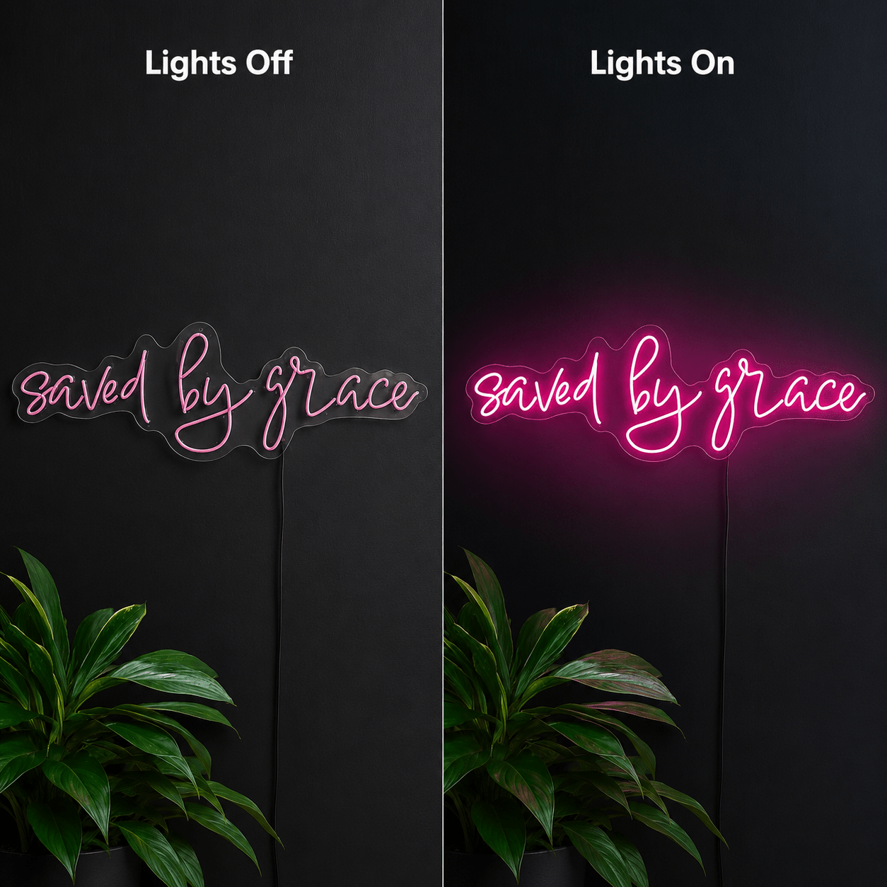 Saved By Grace LED Neon Sign - Shineneon