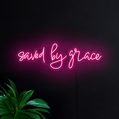 Saved By Grace LED Neon Sign - Shineneon
