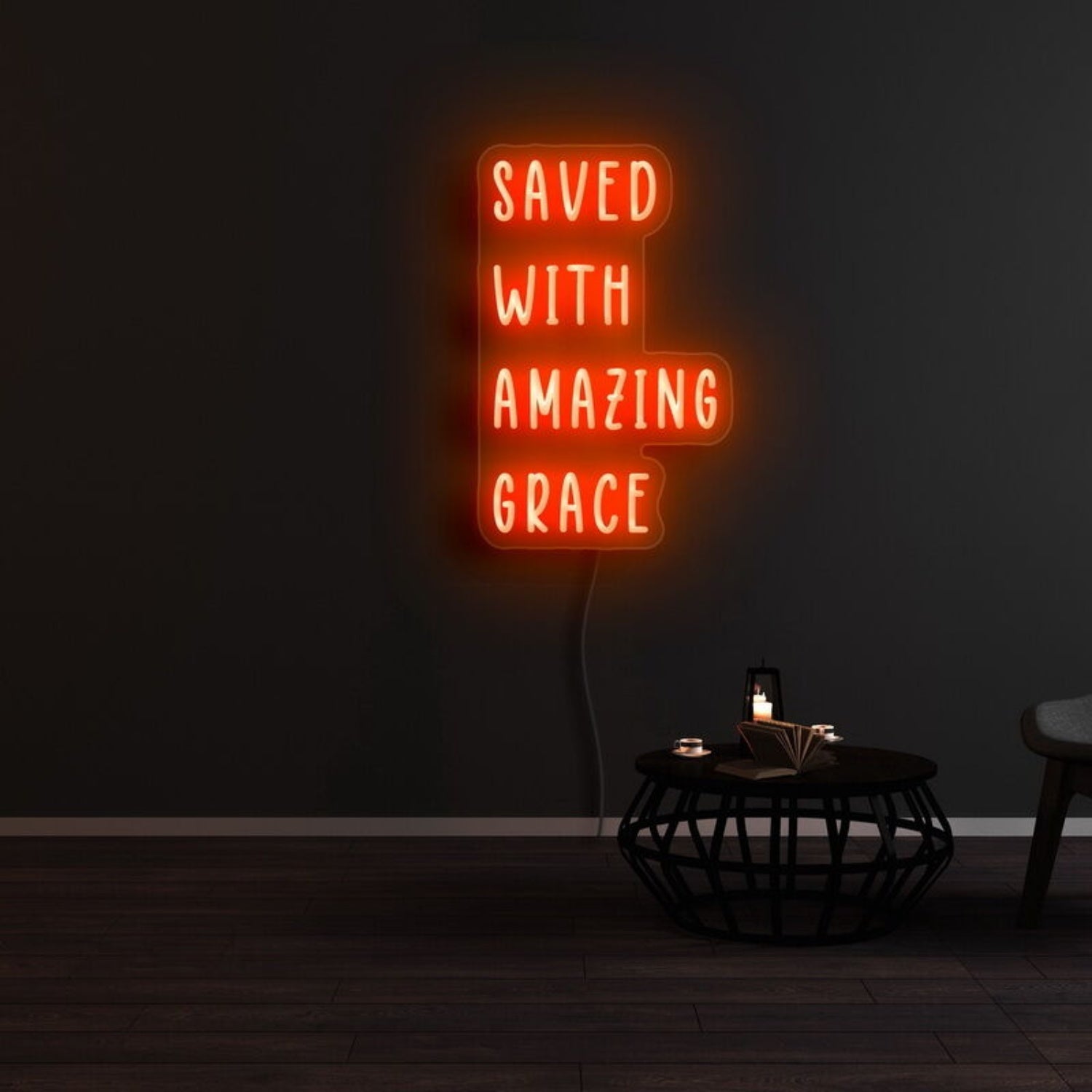 Saved With Amazing Grace Led Neon Sign - Shineneon