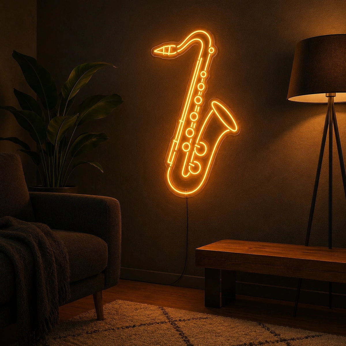Saxophone LED Neon Sign Man Cave Neon Sign - Shineneon