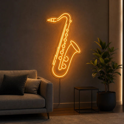 Saxophone LED Neon Sign Man Cave Neon Sign - Shineneon