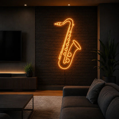 Saxophone LED Neon Sign Man Cave Neon Sign - Shineneon