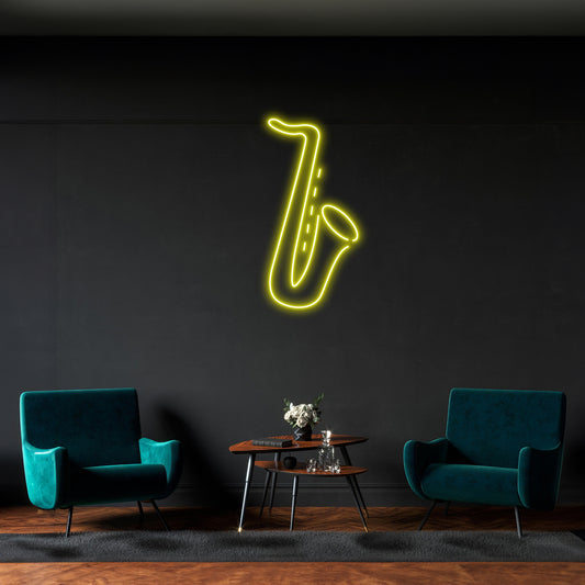 Saxophone Led Sign Home Decor