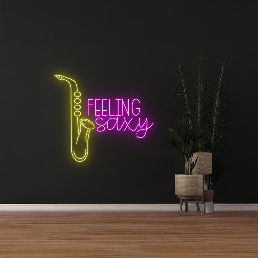 Saxophone Led Sign Live Music Neon Sign