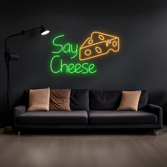 Say Cheese Neon Sign