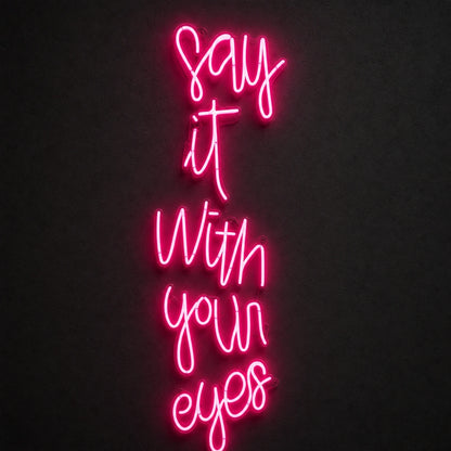 Say It LED Neon Sign Garage Man Cave Neon Sign main product image
