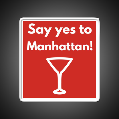 Say Yes To Manhattan Cocktail Bar Decor Led Neon Sign Rgb Color - LED neon sign view 11