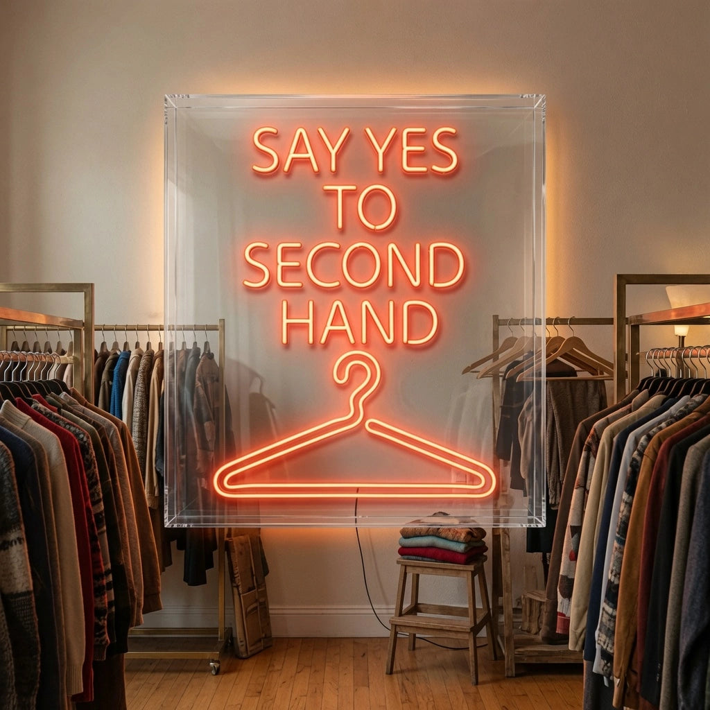 Say Yes To Second Hand LED Neon Sign - 02 High-Converting Product Image