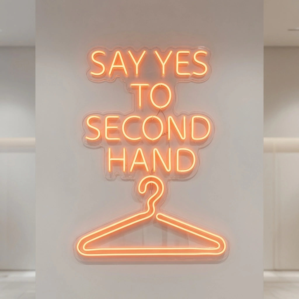 Say Yes To Second Hand LED Neon Sign - 04 Size Image