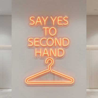 Say Yes To Second Hand LED Neon Sign - 04 Size Image