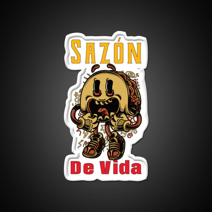 Saz贸n De Vida Taco Led Neon Sign Mexican Food Sign Rgb Color - Shineneon