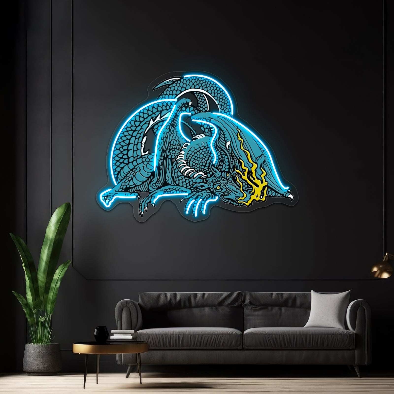 Scaled And Icy Artwork Custom Led Signs | Shineneon