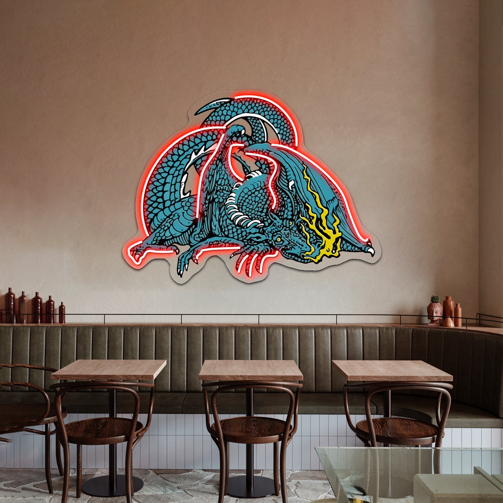 Scaled And Icy Artwork Custom Led Signs | Shineneon