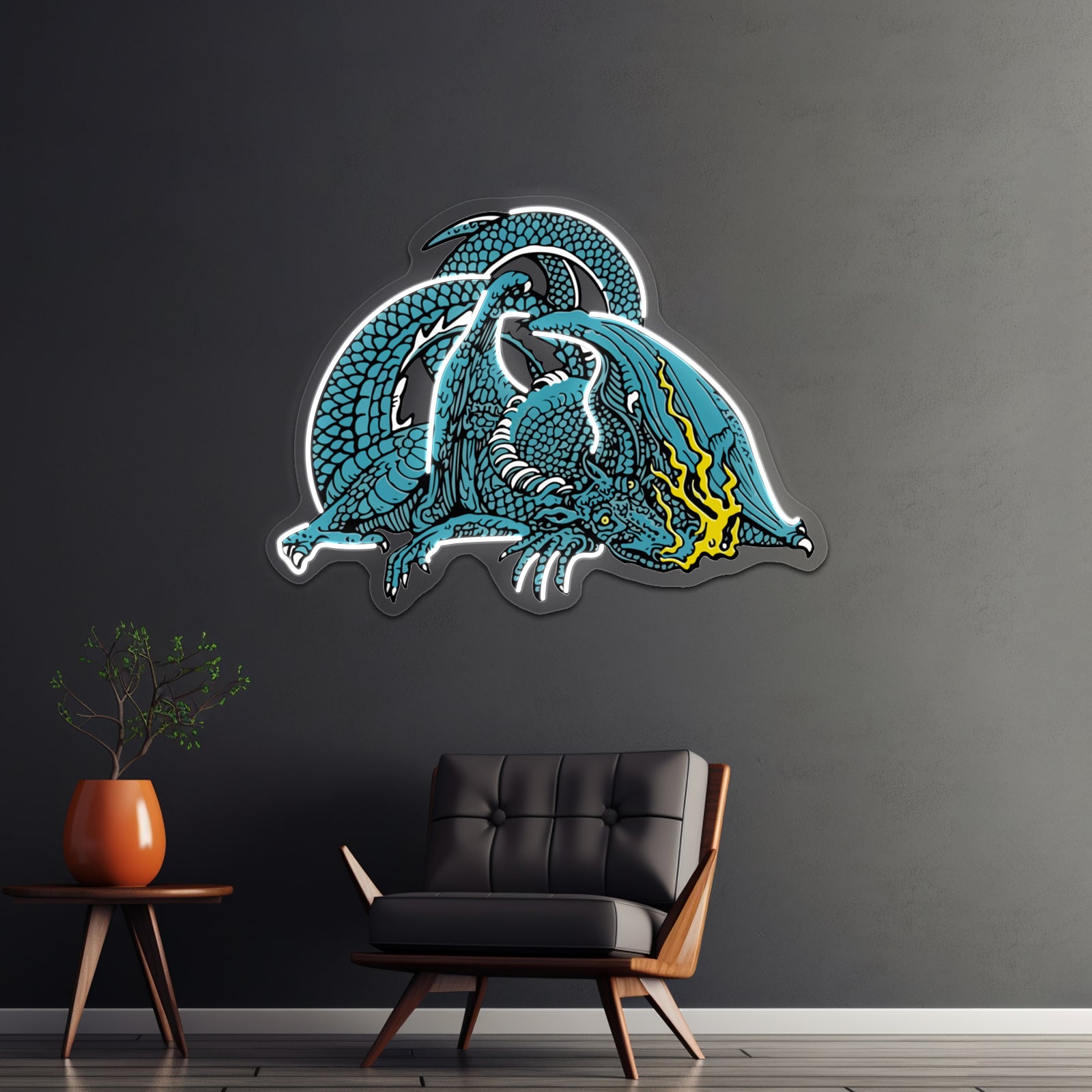 Scaled And Icy Artwork Custom Led Signs | Shineneon