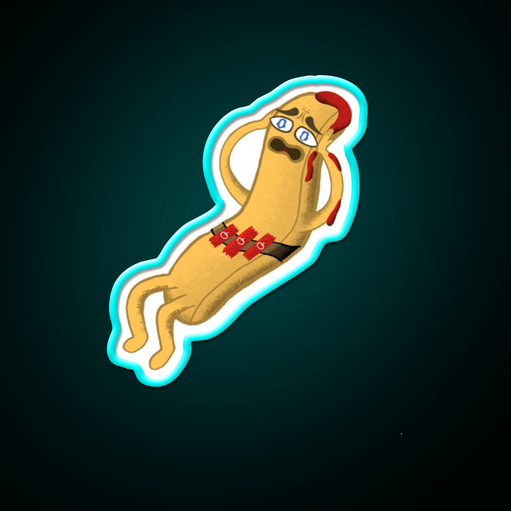 Scaredy Fry Fast Food Led Neon Sign For Burger Place Rgb Color - Shineneon