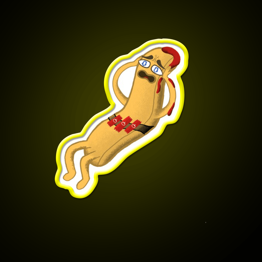Scaredy Fry Fast Food Led Neon Sign For Burger Place Rgb Color - Shineneon