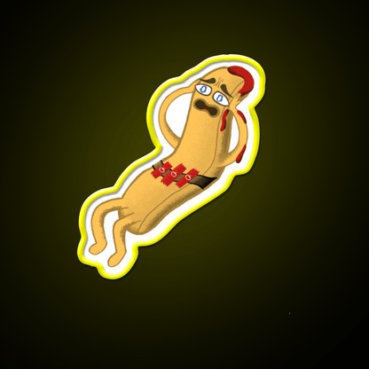 Scaredy Fry Fast Food Led Neon Sign For Burger Place Rgb Color - Shineneon