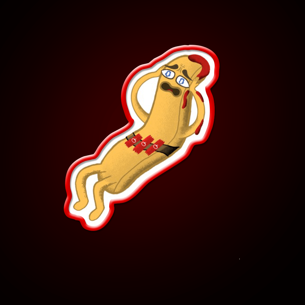 Scaredy Fry Fast Food Led Neon Sign For Burger Place Rgb Color - Shineneon