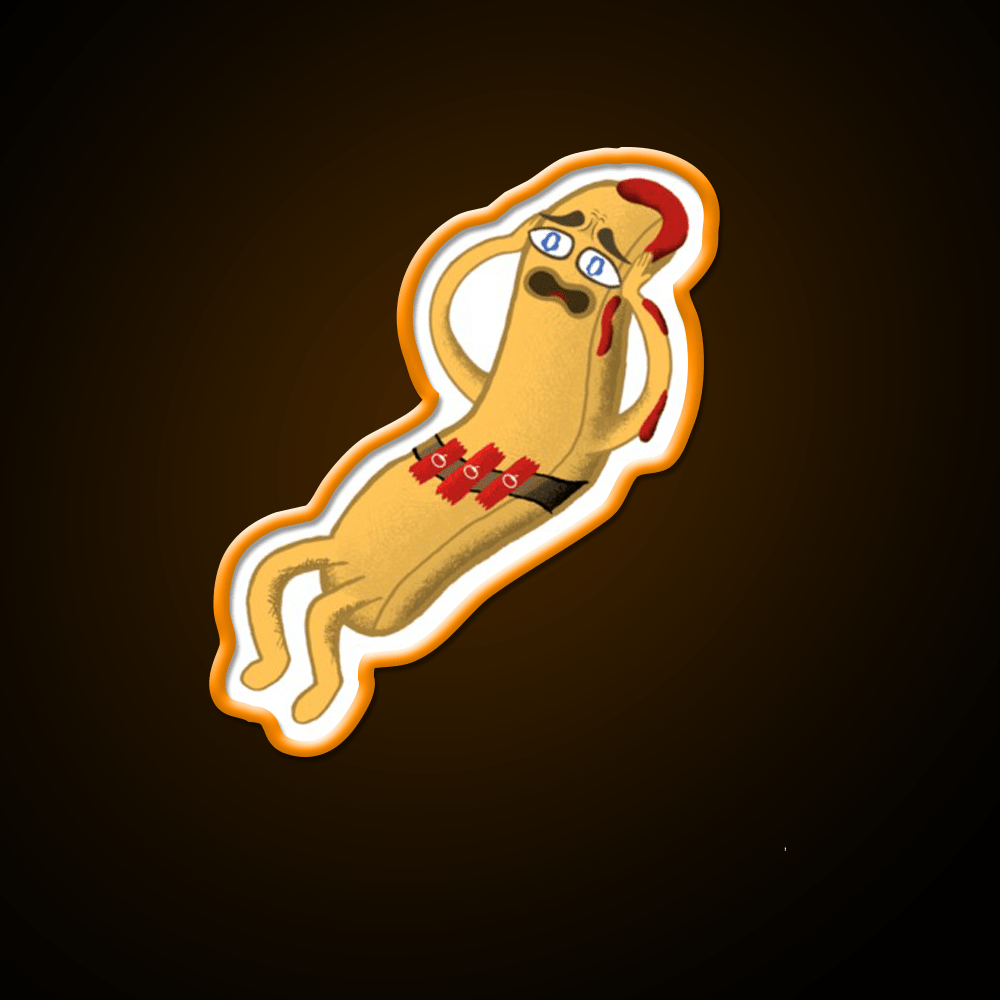 Scaredy Fry Fast Food Led Neon Sign For Burger Place Rgb Color - Shineneon