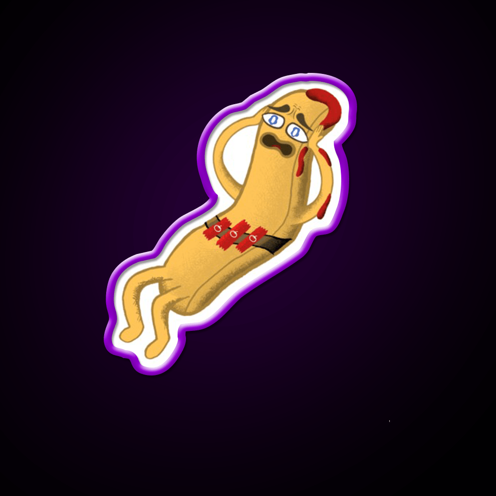 Scaredy Fry Fast Food Led Neon Sign For Burger Place Rgb Color - Shineneon