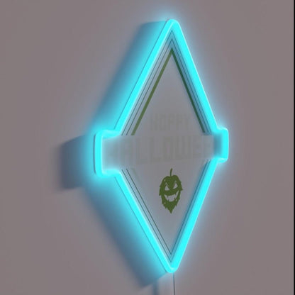 Scary Hop Craft Beer Halloween Hobbybrauer Rgb Led Neon Sign - Shineneon