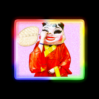 Scene In Chinatown Asian Cultural Led Neon Sign Rgb Color - LED neon sign close-up detail