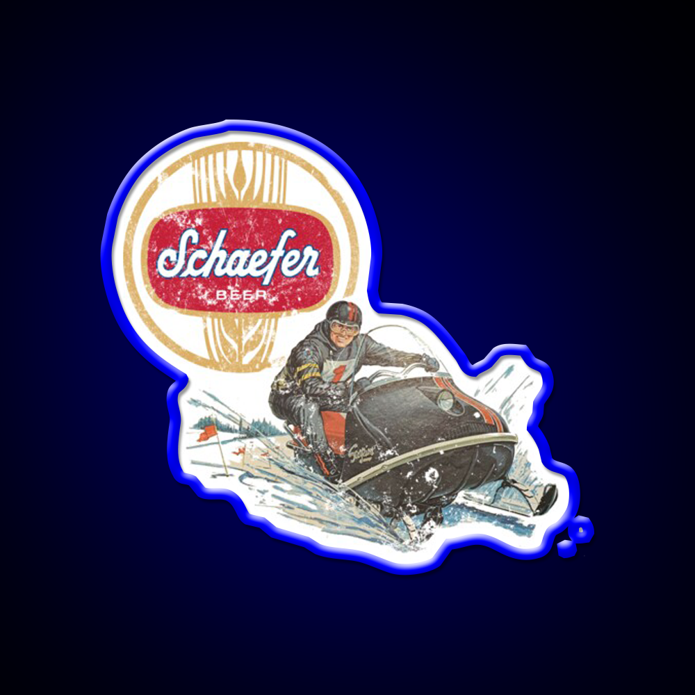 Schaefer Beer Snowmobiling Beer Bar Decor Led Neon Sign Rgb Color - LED neon sign view 5