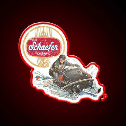Schaefer Beer Snowmobiling Beer Bar Decor Led Neon Sign Rgb Color - LED neon sign view 10
