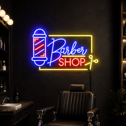 Schild Barbershop Mit LED Neon Sign - Shineneon