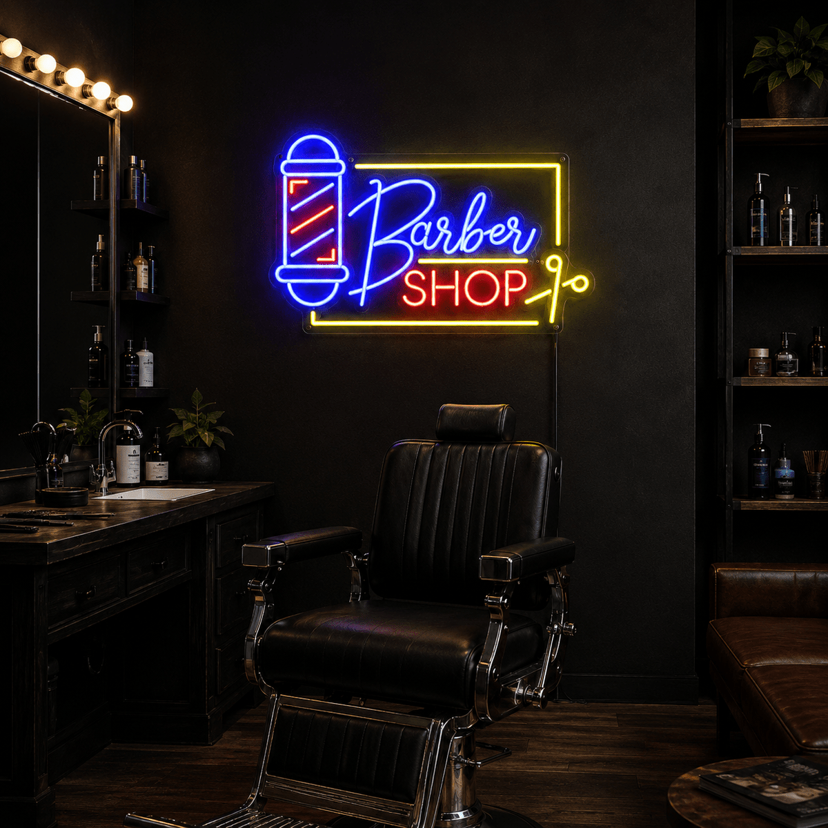 Schild Barbershop Mit LED Neon Sign - Shineneon