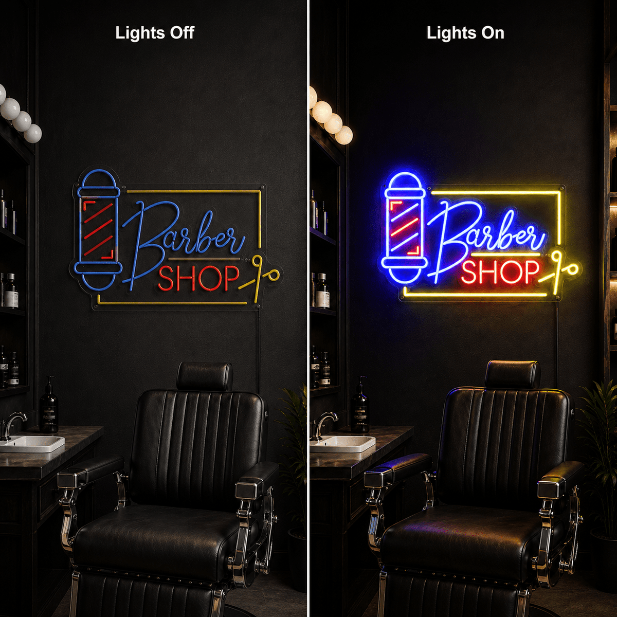 Schild Barbershop Mit LED Neon Sign - Shineneon