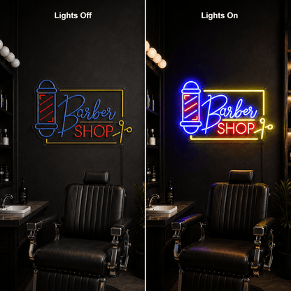 Schild Barbershop Mit LED Neon Sign - Shineneon