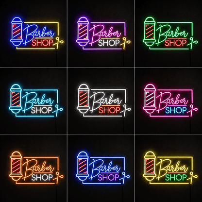 Schild Barbershop Mit LED Neon Sign - Shineneon