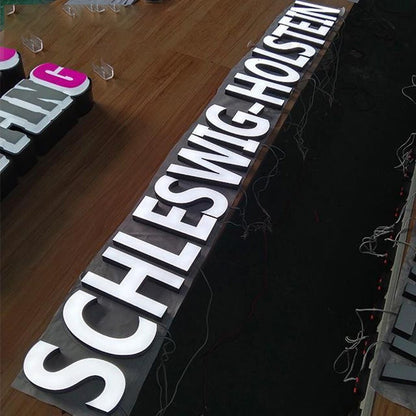 Schleswig Holstein 3D Frontlit Letters Metal Led Sign - Shineneon
