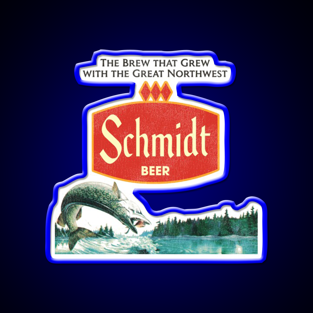Schmidt Beer Nature Scene Beer Bar Decor Led Neon Sign Wall Art Rgb Color - LED neon sign view 5