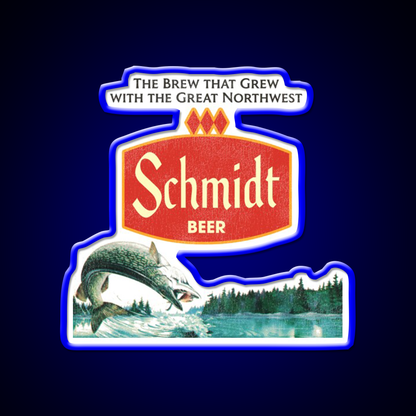 Schmidt Beer Nature Scene Beer Bar Decor Led Neon Sign Wall Art Rgb Color - LED neon sign view 5
