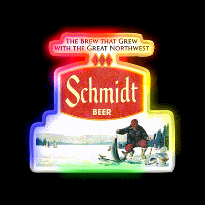Schmidt Beer Nature Scene Beer Bar Decor Led Neon Sign Wall Decor Rgb Color - LED neon sign close-up detail