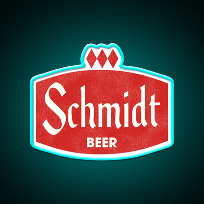 Schmidt Beer Retro Defunct Brewing Beer Bar Decor Led Neon Sign Rgb Color - Size and dimension reference