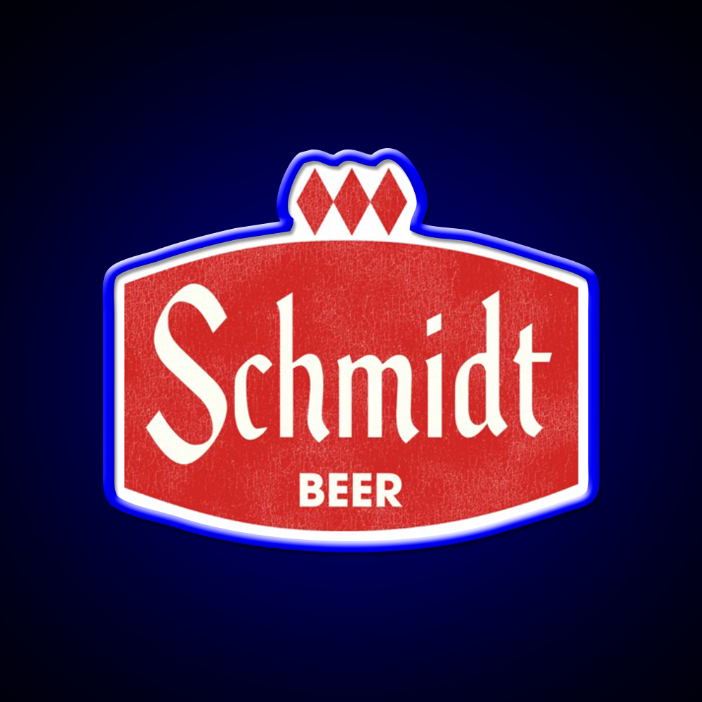 Schmidt Beer Retro Defunct Brewing Beer Bar Decor Led Neon Sign Rgb Color