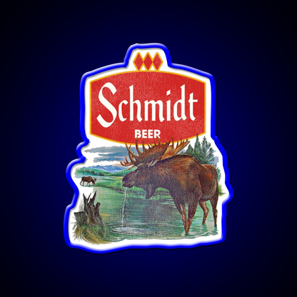 Schmidt Beer Retro Defunct Nature Scene Beer Bar Decor Led Neon Sign Rgb Color - LED neon sign view 5