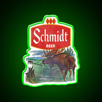 Schmidt Beer Retro Defunct Nature Scene Beer Bar Decor Led Neon Sign Rgb Color - LED neon sign view 8