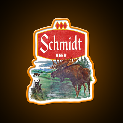 Schmidt Beer Retro Defunct Nature Scene Beer Bar Decor Led Neon Sign Rgb Color - LED neon sign view 6